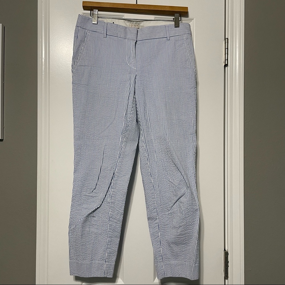 J.Crew Seersucker Cropped Pants